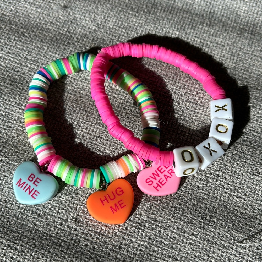 Valentine’s Day bracelets (set of 2)